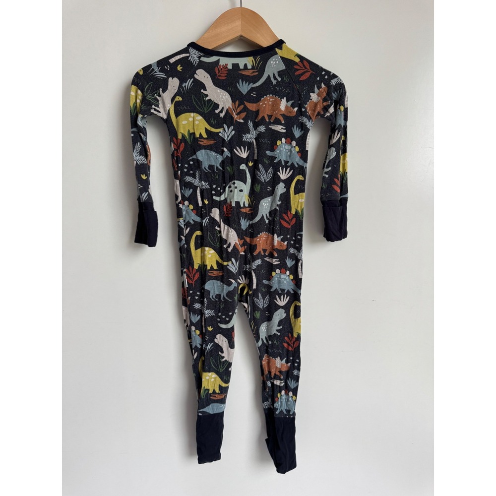Little Sleepies Dinosaur Zippie Bamboo Viscose Sleeper 6-12M Prehistoric Fun